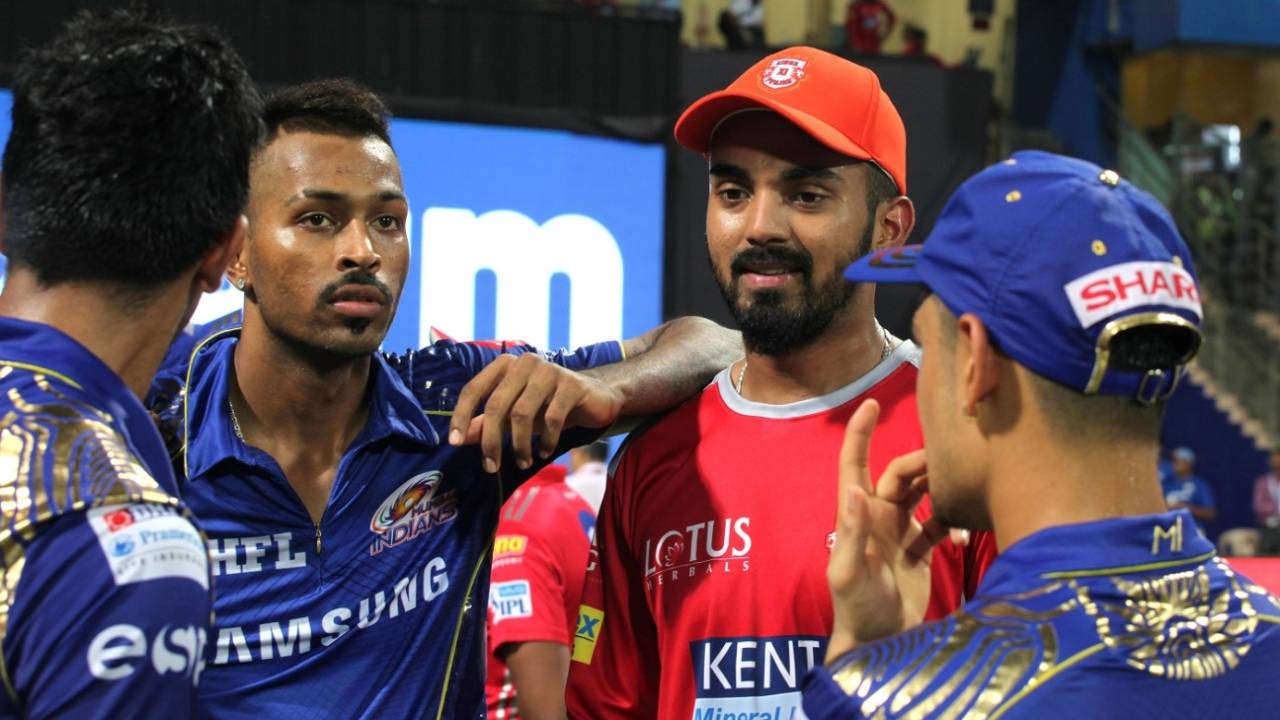 KL Rahul and Hardik Pandya have a chat after the game&nbsp;&nbsp;&bull;&nbsp;&nbsp;BCCI