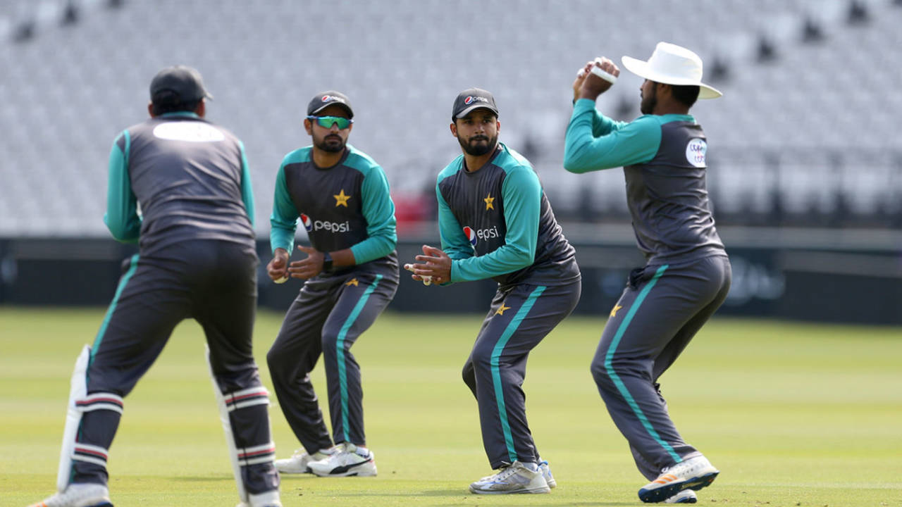 Pakistan work on their slip catching, Lord's, May 22, 2018