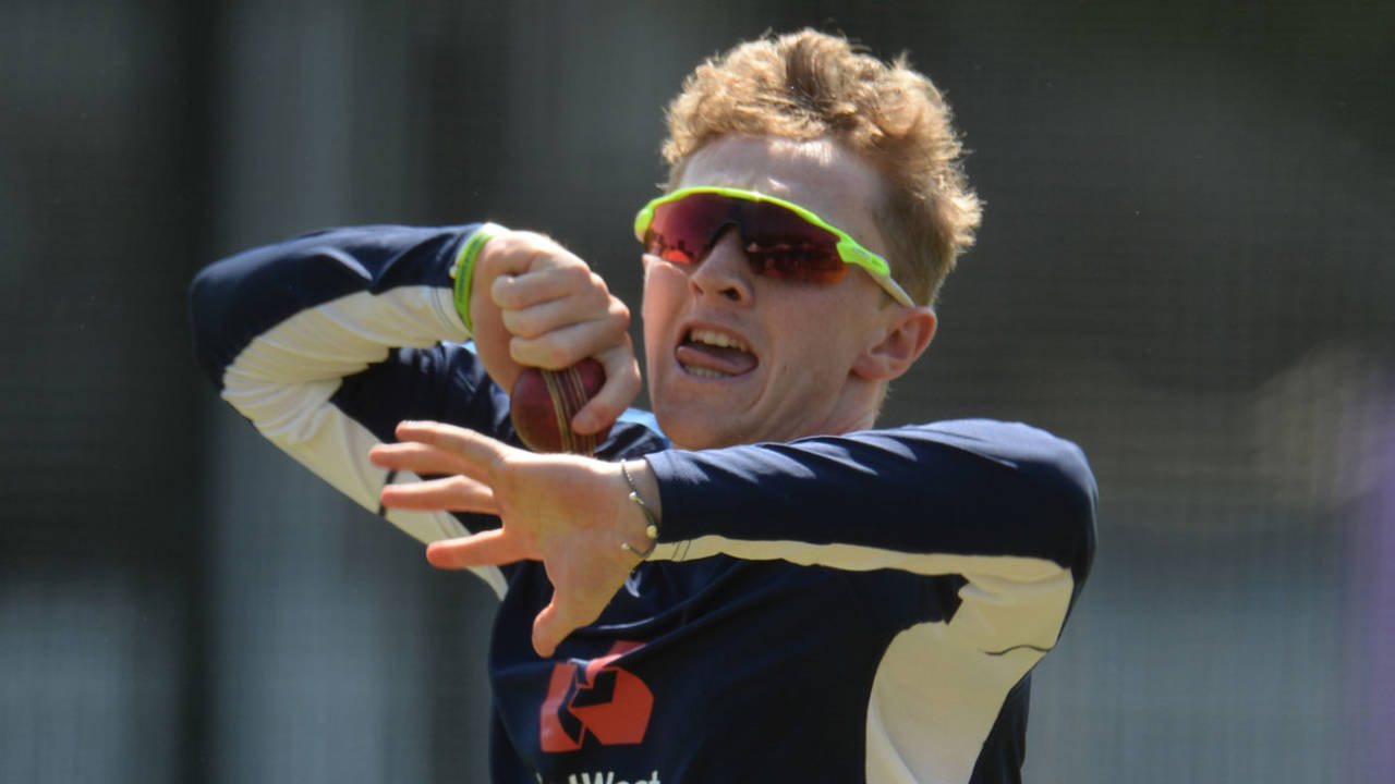 Dom Bess prepares for his Test debut, Lord's, May 22, 2018