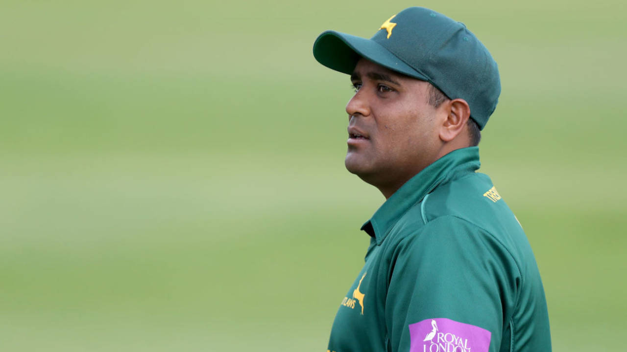 Samit Patel of Notts fielding during the Royal London One-Day Cup Semi Final between Essex and Notts at Chelmsford, June 16, 2017