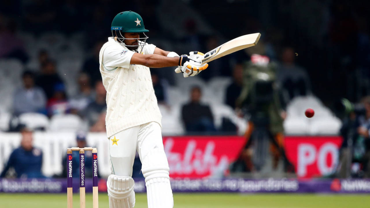 Babar Azam crunches a pull, England v Pakistan, 1st Test, Lord's, 2nd day, May 25, 2018