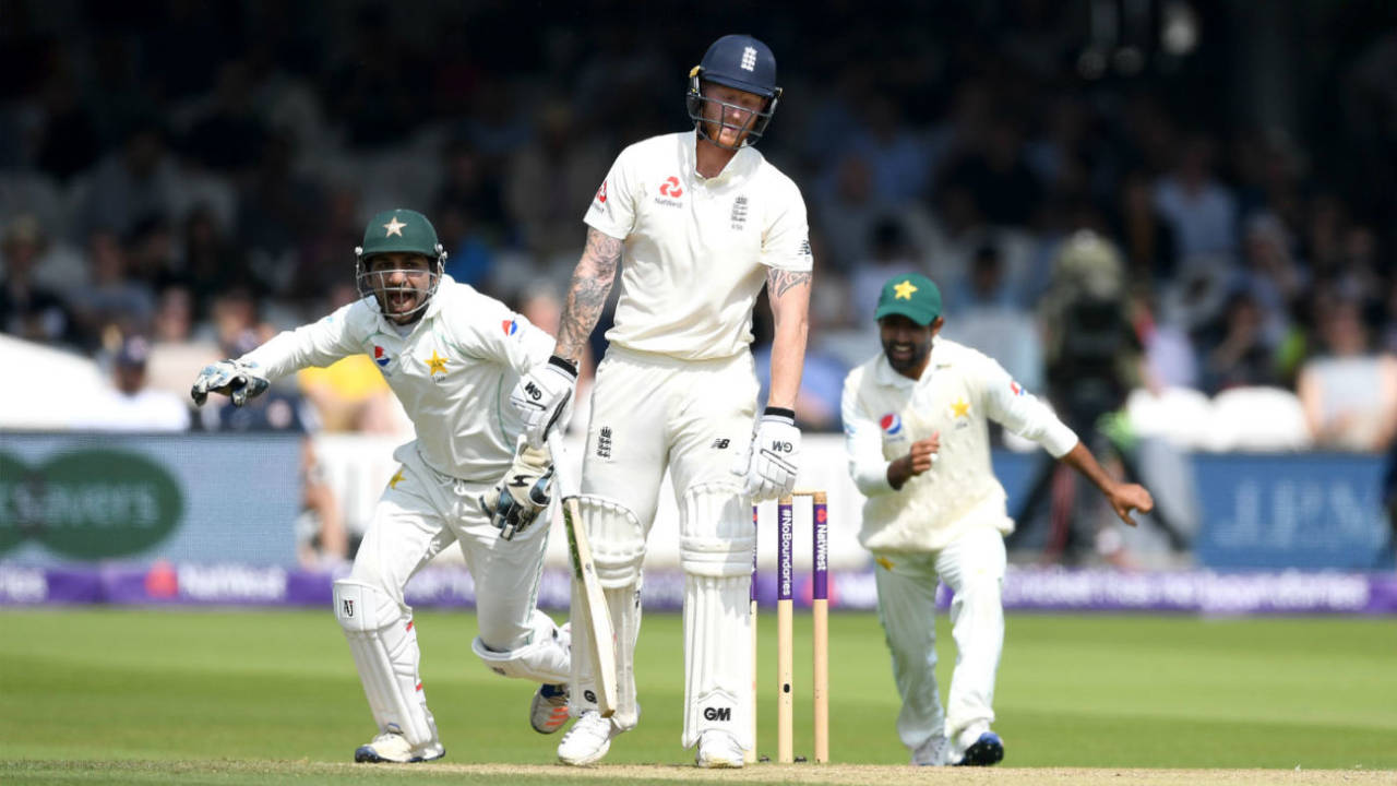Ben Stokes holed out to mid-on&nbsp;&nbsp;&bull;&nbsp;&nbsp;Getty Images