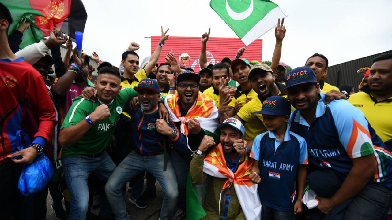 Cricket fans in East London gather at an event to mark one year until the 2019 World Cup, Brick Lane, May 30, 2018