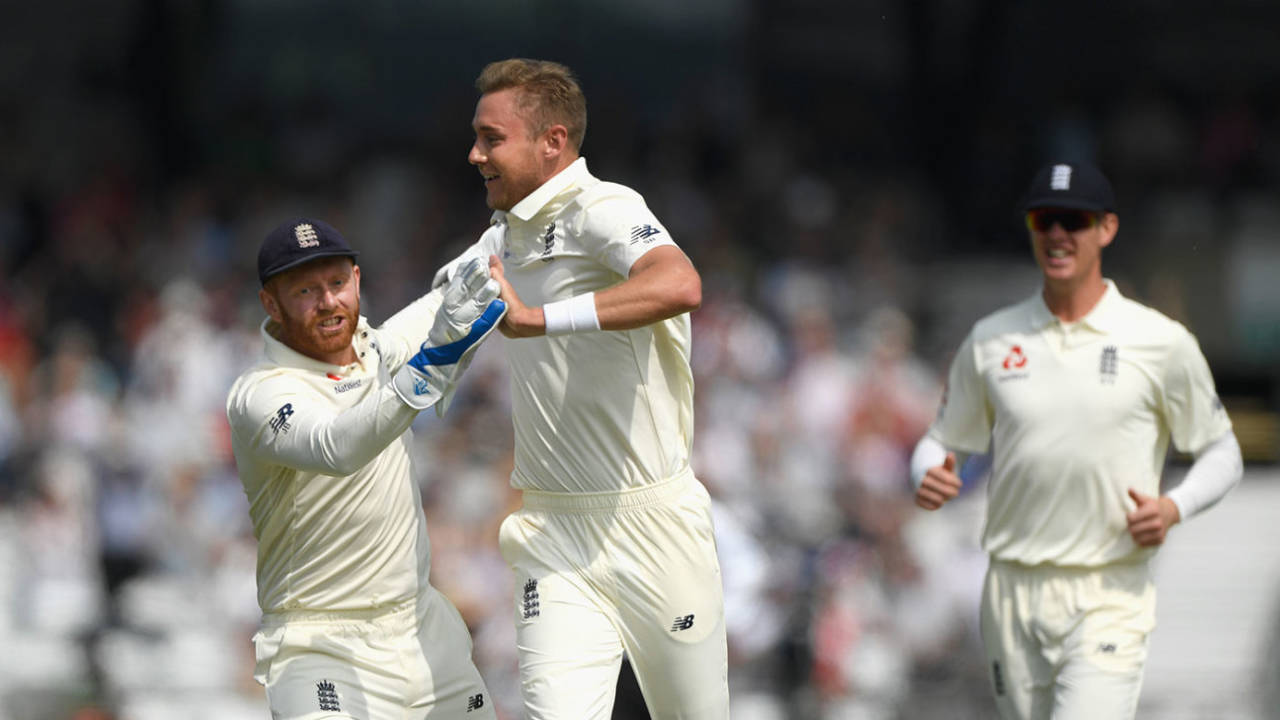 Stuart Broad claimed the early breakthrough for England, England v Pakistan, 2nd Test, Headingley, June 1, 2018