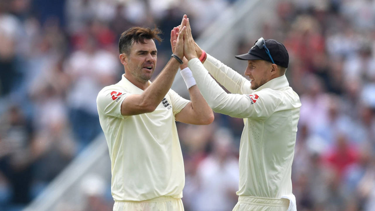James Anderson was in the wickets on the first day, England v Pakistan, 2nd Test, Headingley, June 1, 2018