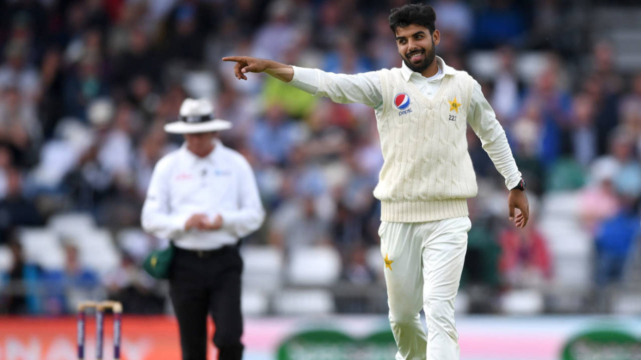 Shadab Khan celebrates a wicket&nbsp;&nbsp;&bull;&nbsp;&nbsp;Getty Images