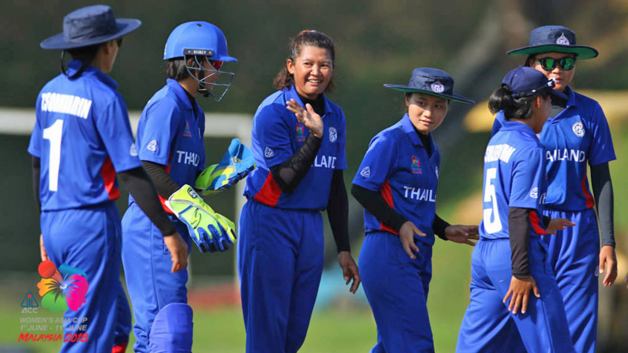 Thailand women celebrate a wicket, India v Pakistan, Women's T20 Asia Cup 2018, Kuala Lumpur, June 9, 2018