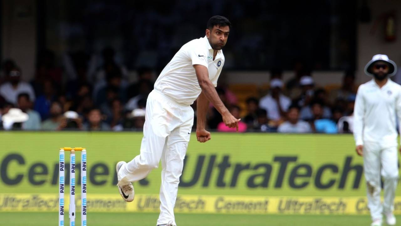 R Ashwin's guile was too good for the batsmen. India v Afghanistan, Only Test, Bengaluru, 2nd day, June 15, 2018