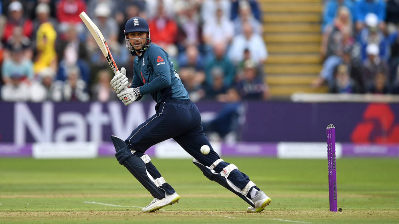 Alex Hales clips off the legs, England v Australia, 2nd ODI, Cardiff, June 16, 2018