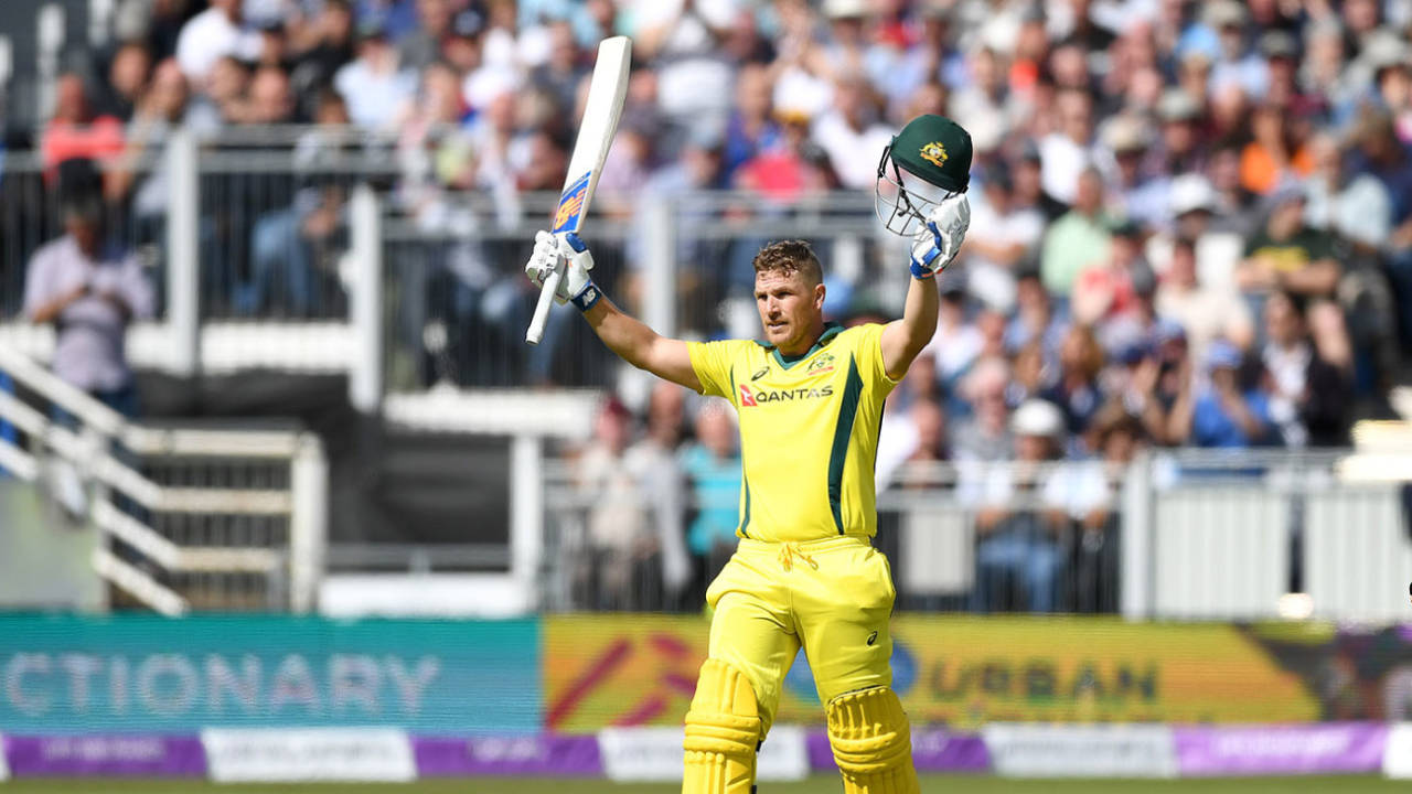 Aaron Finch made his sixth ODI hundred against England, England v Australia, 4th ODI, Chester-le-Street, June 21, 2018