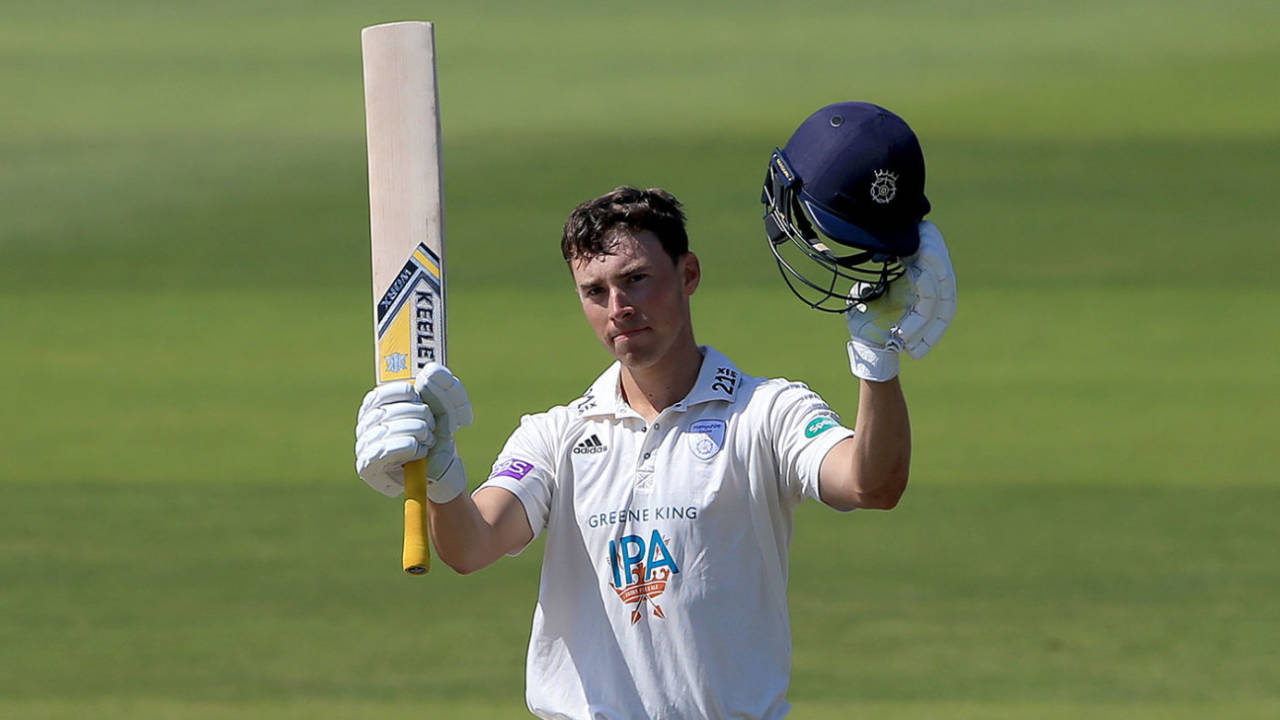 Joe Weatherley reached a maiden first-class hundred, Lancashire v Hampshire, Specsavers Championship, Division One, Old Trafford, June 28, 2018