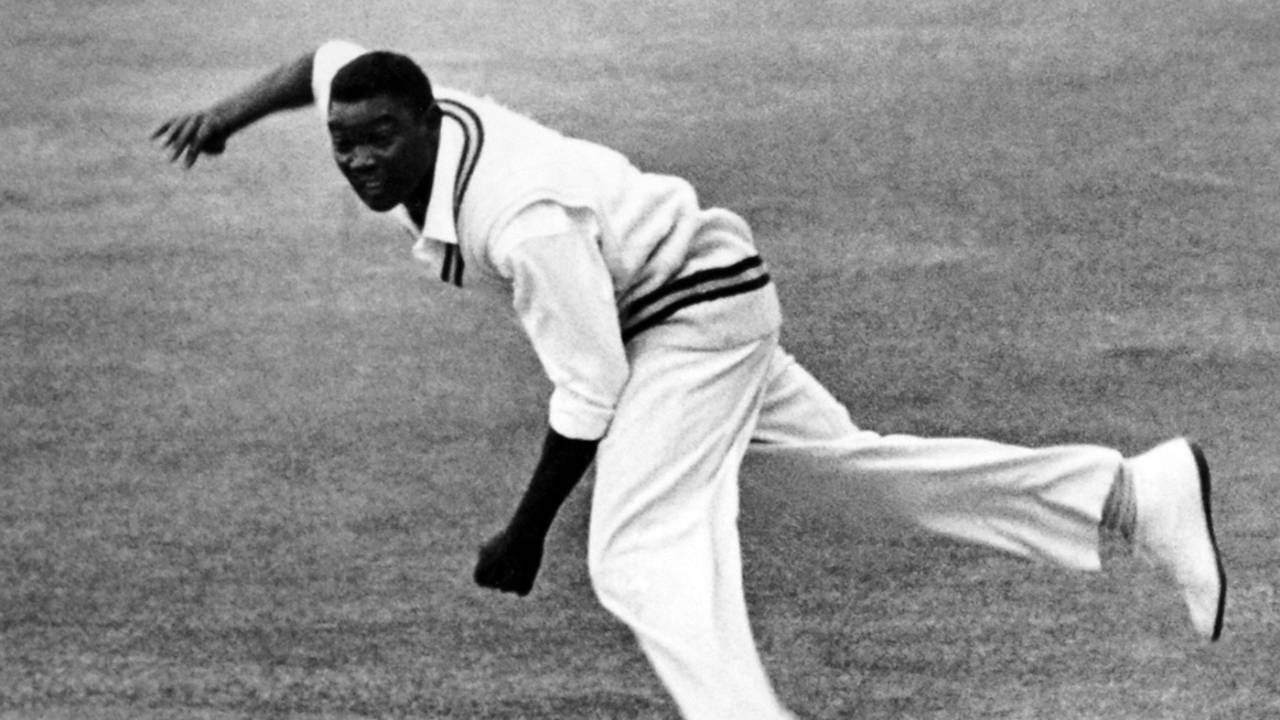 Carlton Forbes bowls, Middlesex v Nottinghamshire, day three, County Championship, Lord's June 14, 1968