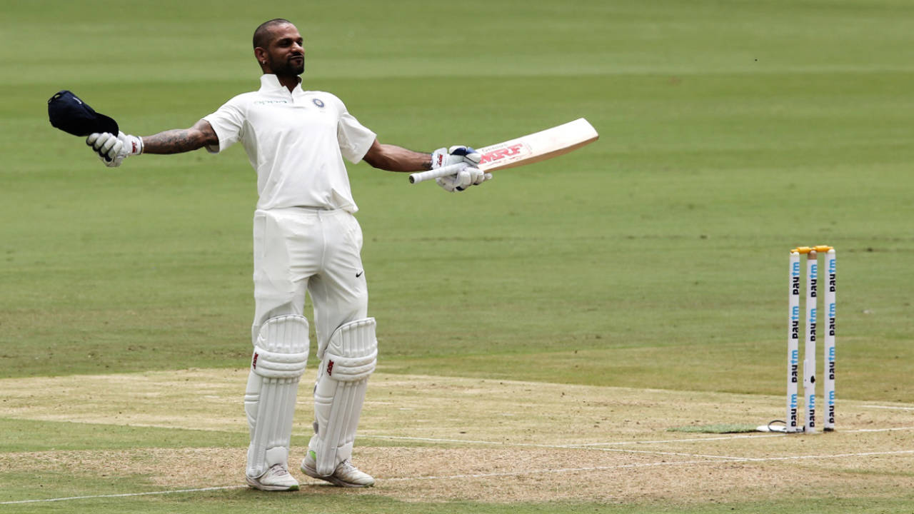 Shikhar Dhawan is the only batsman to score hundreds in his first Test appearances against five teams&nbsp;&nbsp;&bull;&nbsp;&nbsp;BCCI