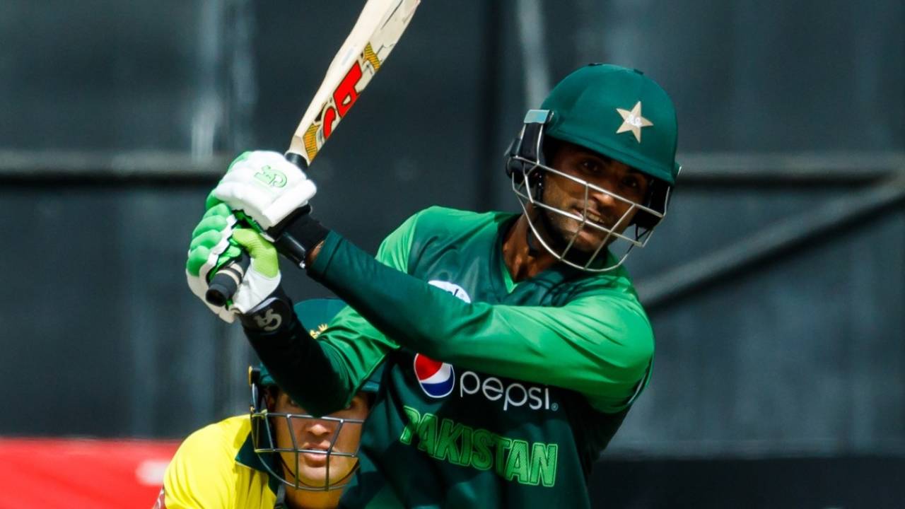 Fakhar Zaman drags a pull past the bowler, Australia v Pakistan, Zimbabwe tri-series final, Harare, July 8, 2018
