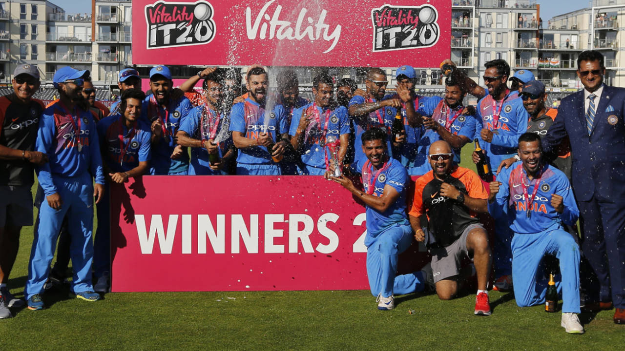 भारत ने पिछली बार 2018 में टी20 अंतर्राष्ट्रीय सीरीज़ खेलने के लिए इंग्लैंड का दौरा किया था&nbsp;&nbsp;&bull;&nbsp;&nbsp;Getty Images