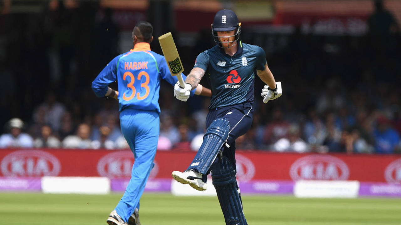 Ben Stokes was frustrated after edging behind, England v India, 2nd ODI, Lord's, July 14, 2018