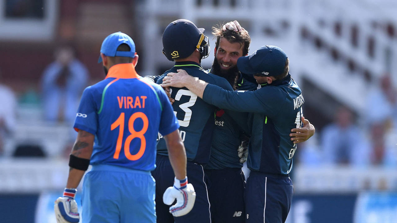 Moeen Ali stifled India's chase in the middle overs&nbsp;&nbsp;&bull;&nbsp;&nbsp;Getty Images