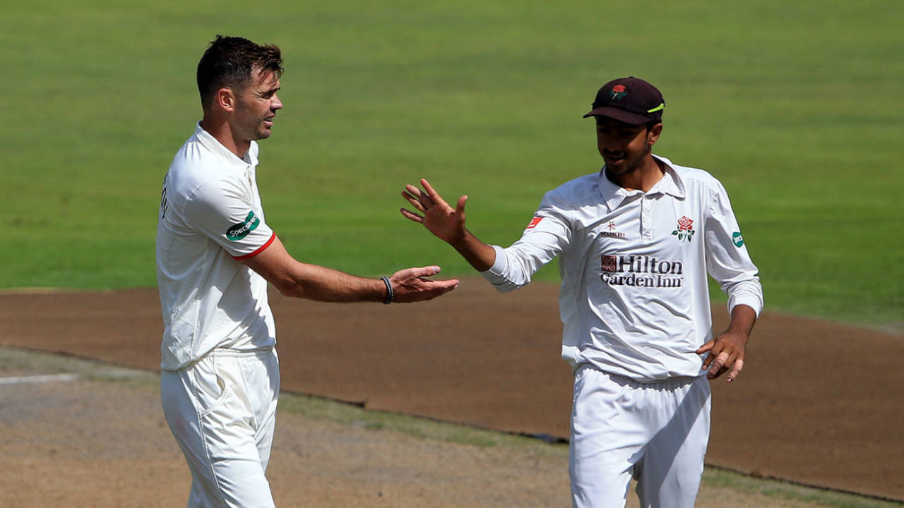 James Anderson was back in action with Lancashire's 2nd XI, Lancashire 2nd XI v Nottinghamshire 2nd XI, Old Trafford, July 2015, 2018