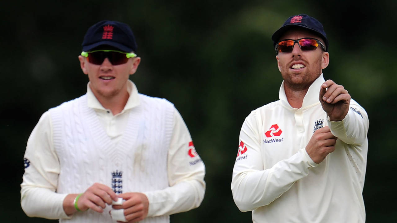 Dom Bess and Jack Leach in action for England Lions, England Lions v India A, Worcester, July 17, 2018