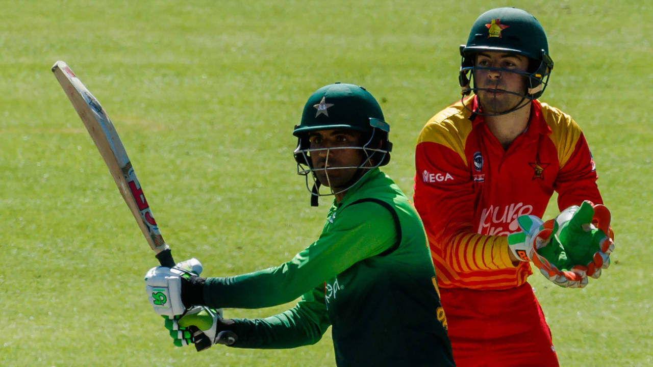 Fakhar Zaman muscles one away, Zimbabwe v Pakistan, 5th ODI, Bulawayo, July 22, 2018