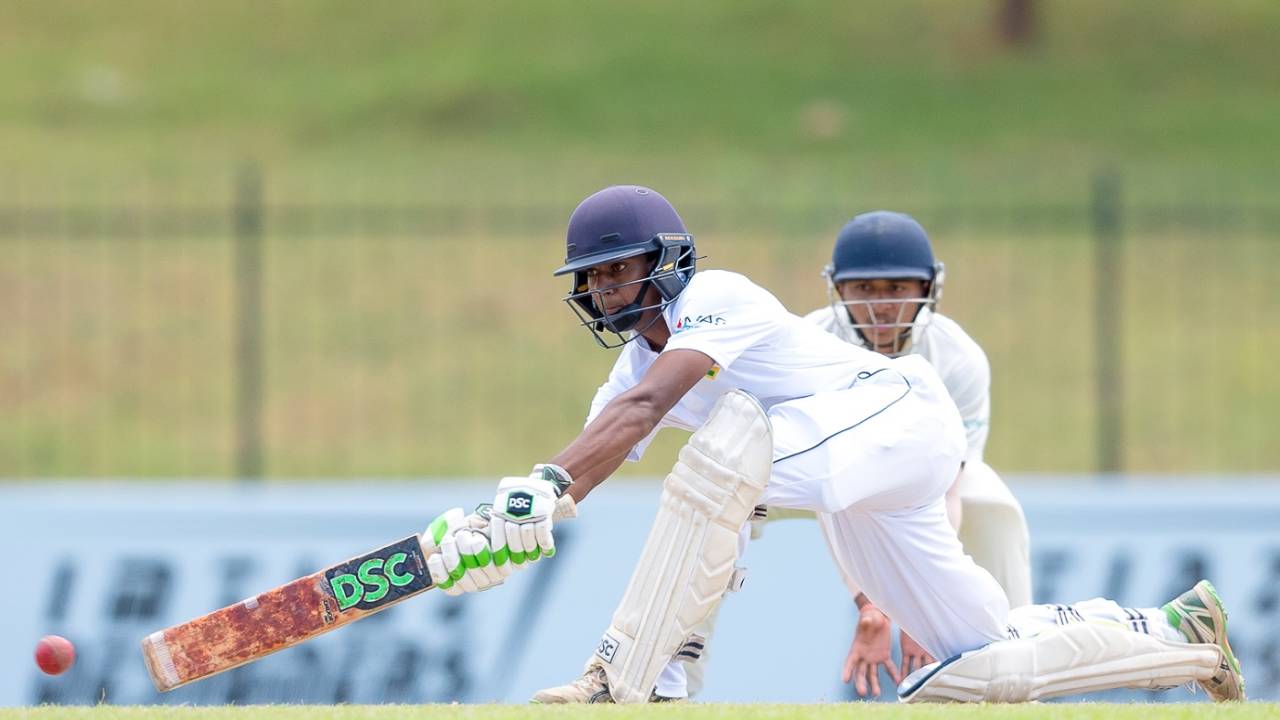 Pasindu Sooriyabandara struck a hundred in the first innings, Sri Lanka v India, 2nd Youth Test, Hambantota, 3rd day, July 26, 2018