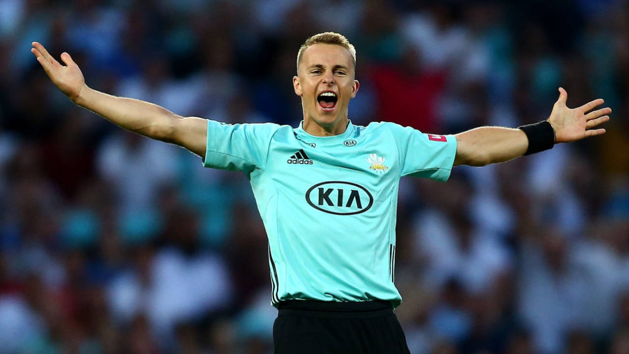 Tom Curran was in the wickets on his comeback from injury, Surrey v Somerset, Vitality Blast, The Oval, July 27, 2018
