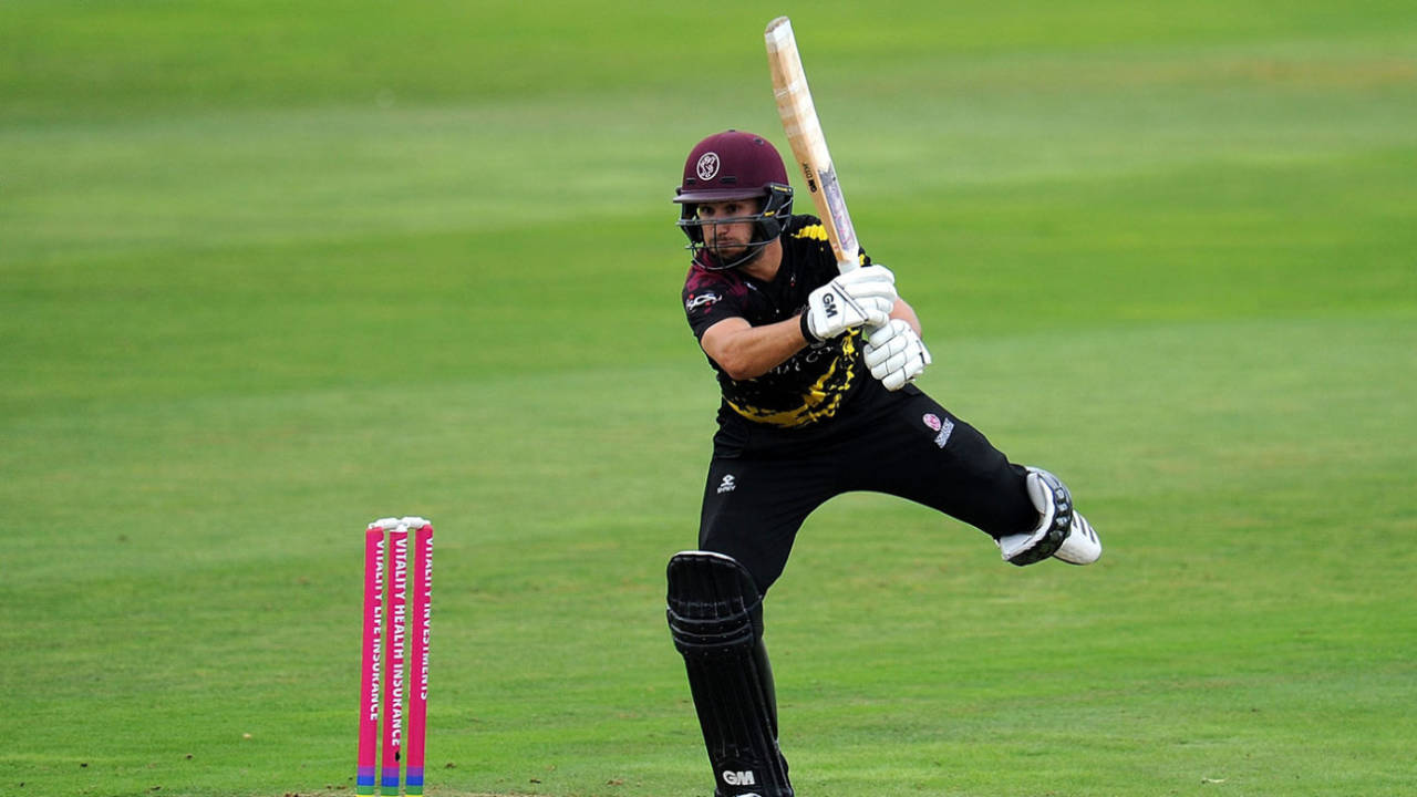 Lewis Gregory played all manner of shots, Somerset v Middlesex, Vitality T20 Blast, South Group, Taunton, July 29, 2018