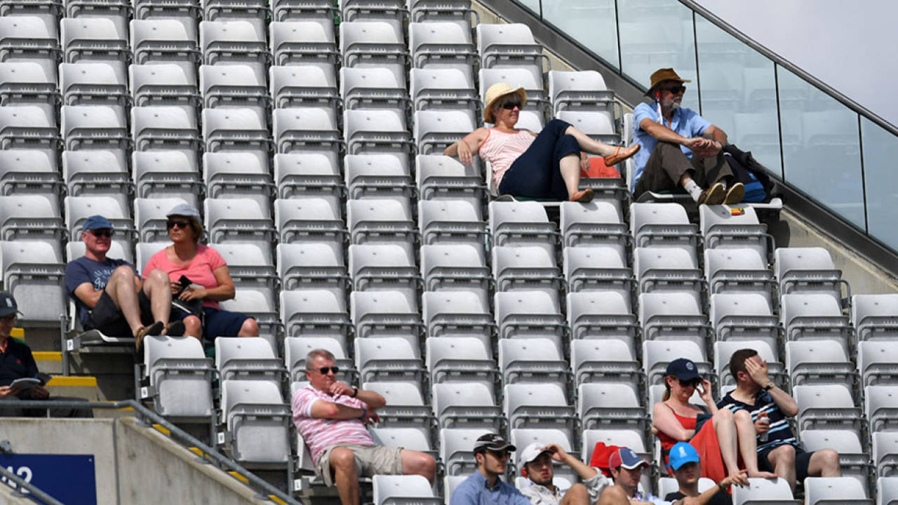 How many empty seats will there be during the Test series?