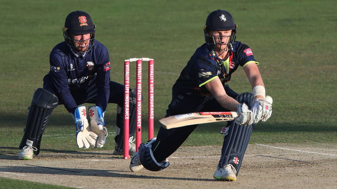 Sam Billings' half-century took Kent to a strong total, Kent v Essex, T20 Blast, South Group, Canterbury, August 2, 2018