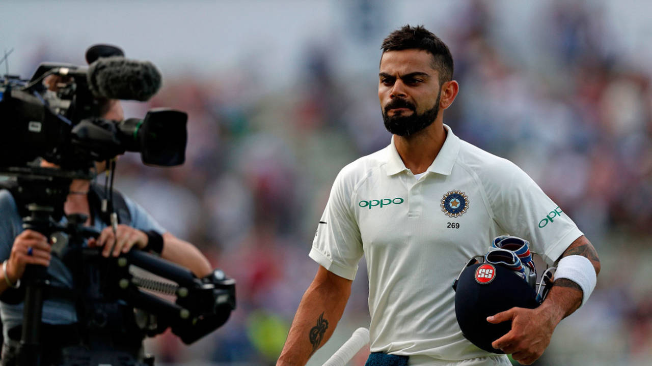 Virat Kohli kept India's chase alive, England v India, 1st Test, 3rd day, Edgbaston, August 3, 2018