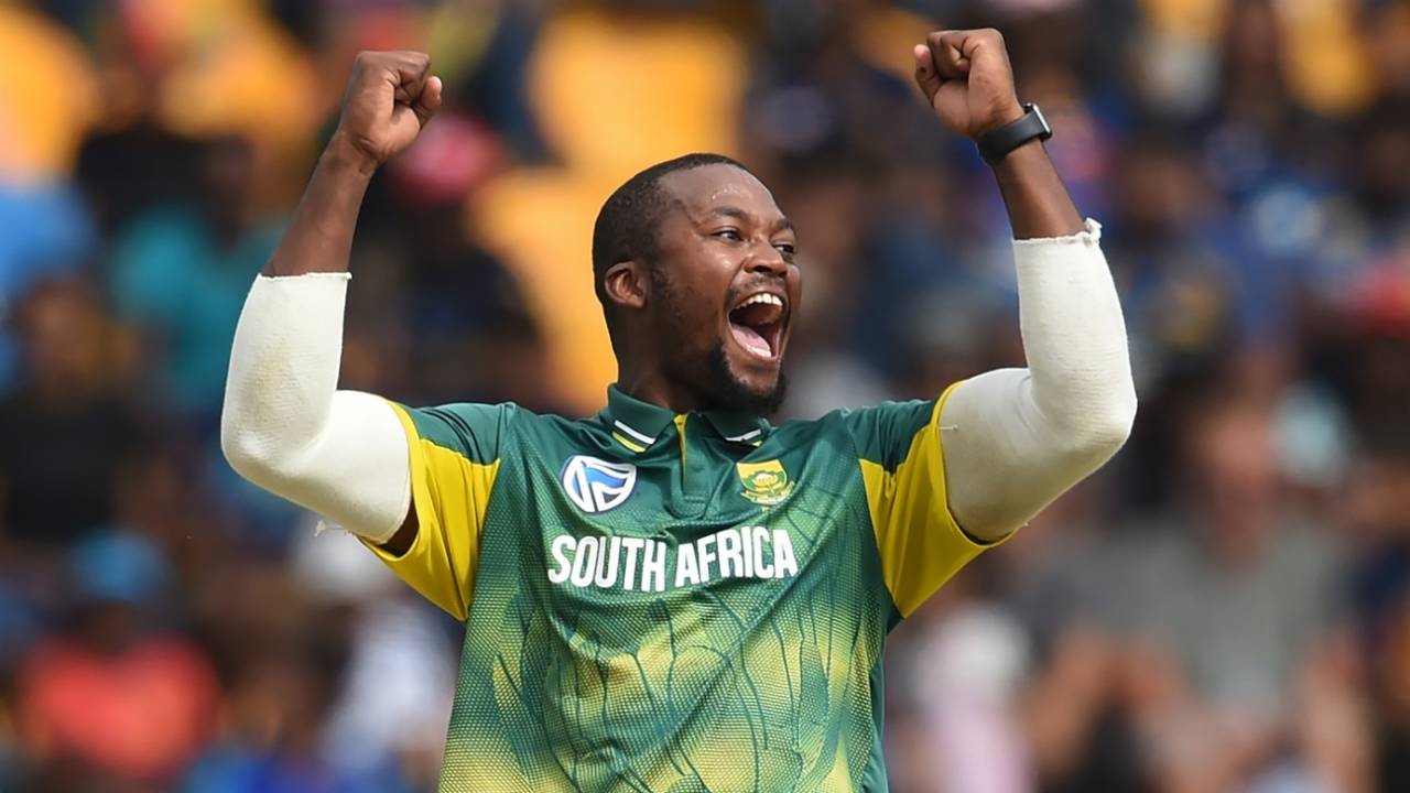 Andile Phehlukwayo rejoices after taking a wicket&nbsp;&nbsp;&bull;&nbsp;&nbsp;AFP