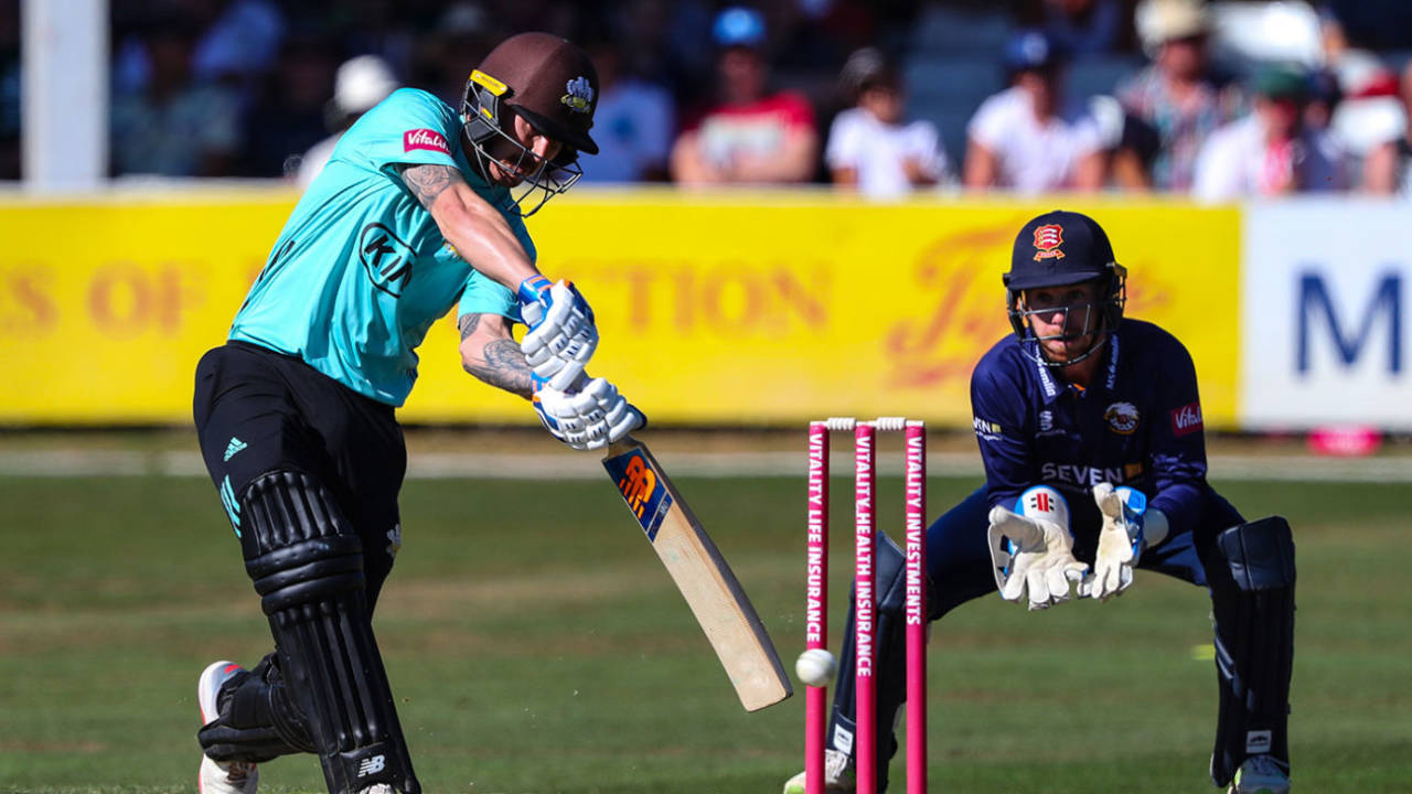Nic Maddinson took charge of the Surrey chase, Essex v Surrey, T20 Blast, South Group, Chelmsford, August 5, 2018