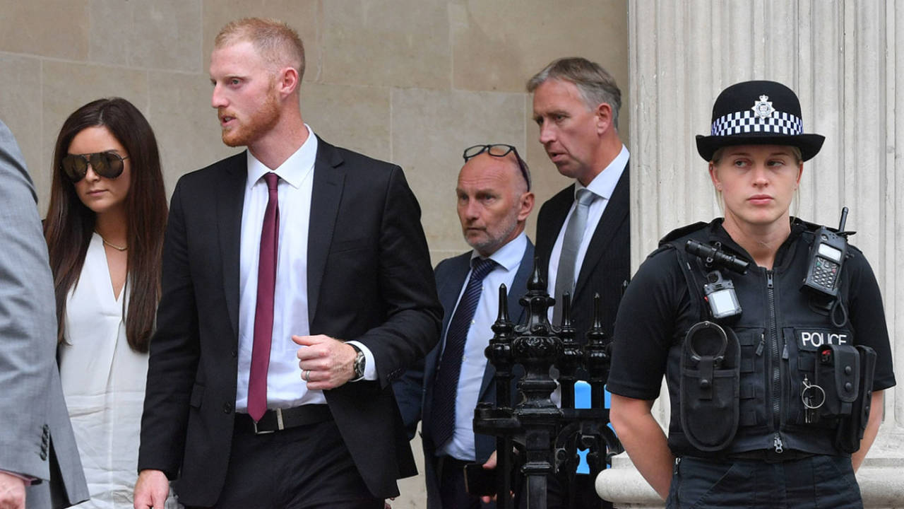 Ben Stokes leaves Bristol Crown Court, August 8, 2018