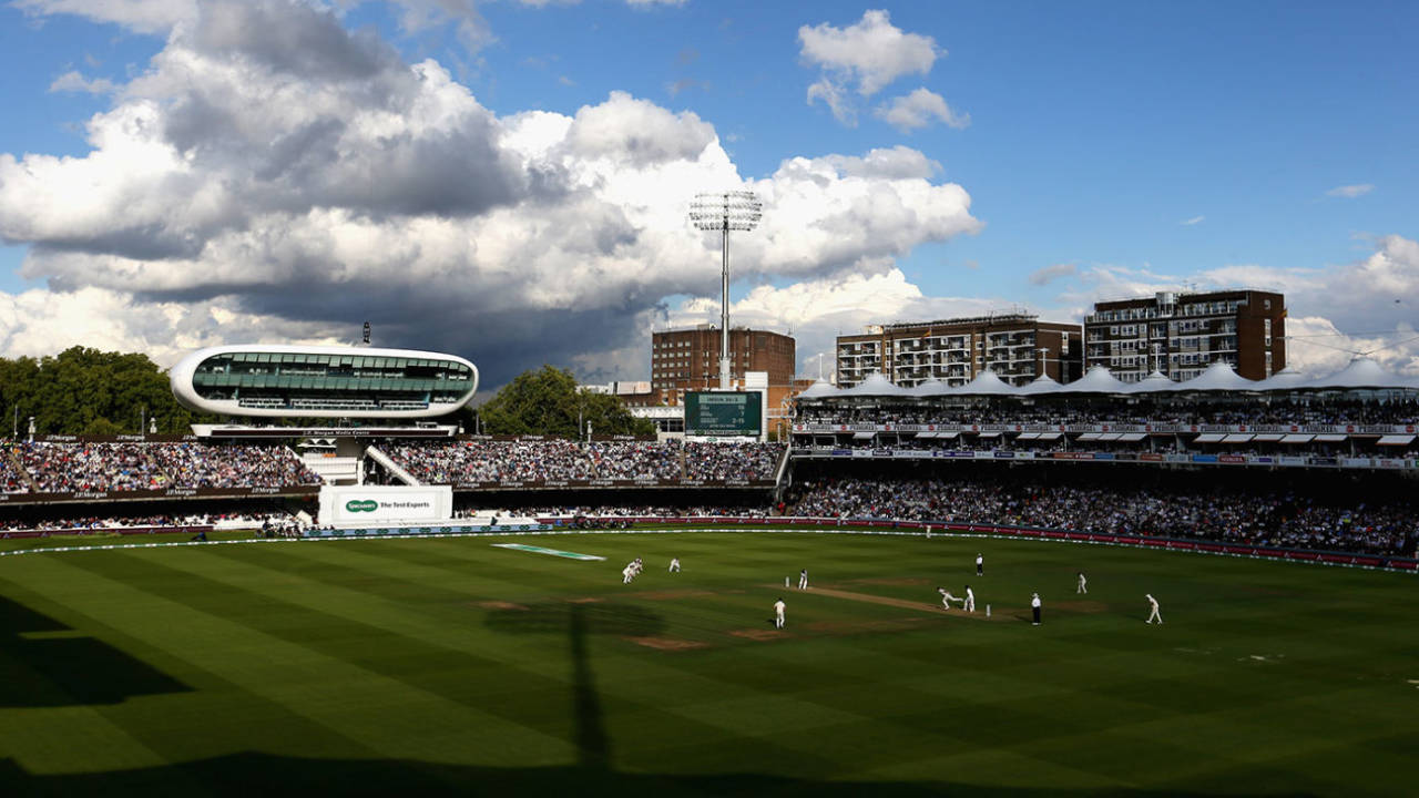 After more heavy rain, the sun eventually came out at Lord's, England v India, 2nd Test, Lord's, 2nd day, August 10, 2018