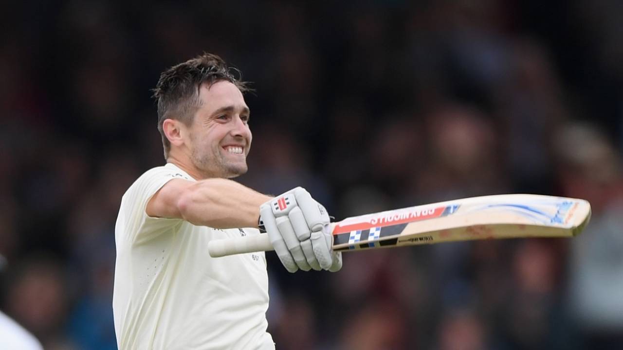 Chris Woakes celebrates reaching his hundred, England v India, 2nd Test, Lord's, 3rd day, August 11, 2018