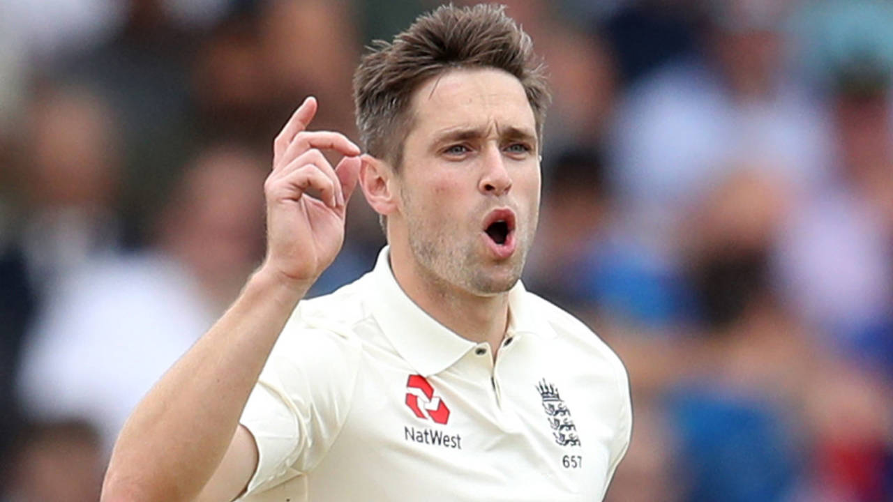 Chris Woakes celebrates a wicket, England v India, 3rd Test, Trent Bridge, 1st day, August 18, 2018