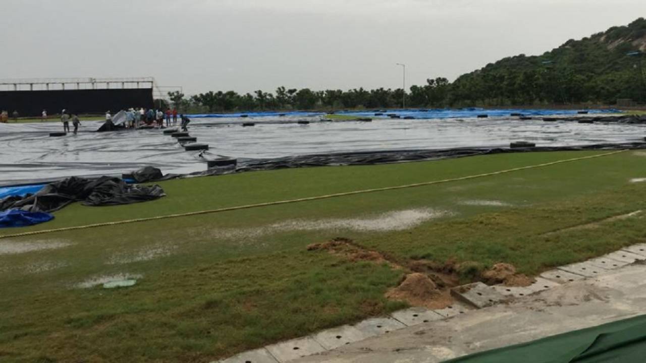 Continuous rain marred two rounds of matches in Vijayawada, Vijayawada, August 19, 2018