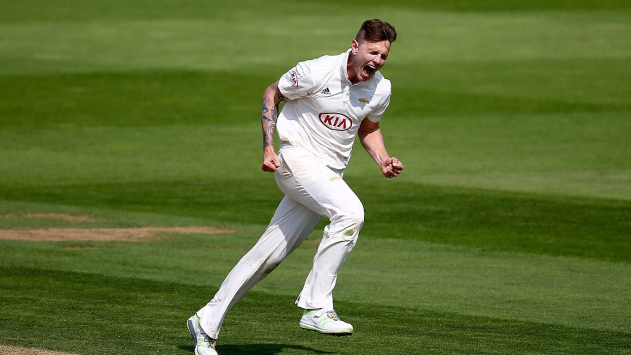 Conor McKerr helped Surrey close in on victory, Surrey v Nottinghamshire, Specsavers Championship, Division One, Kia Oval, August 31, 2018