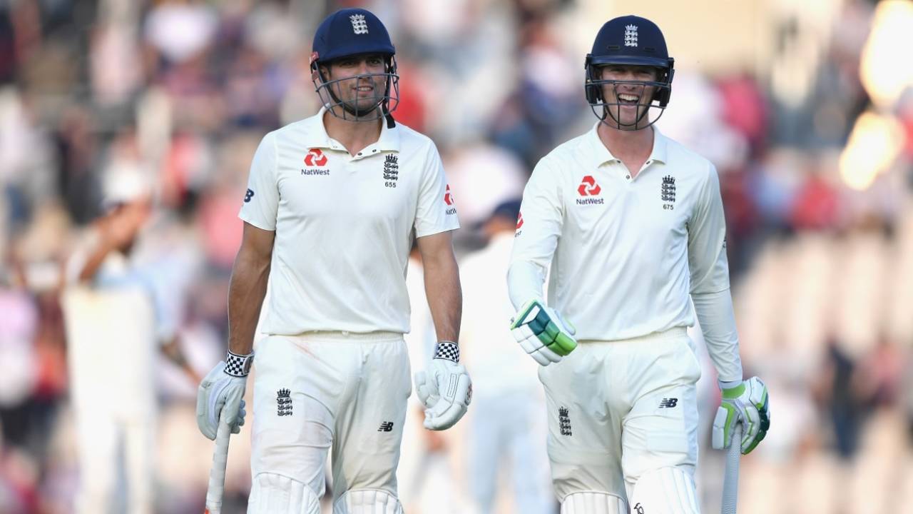 Alastair Cook and Keaton Jennings finished the second day with England wicketless, England v India, 4th Test, Southampton, 2nd day, August 31, 2018