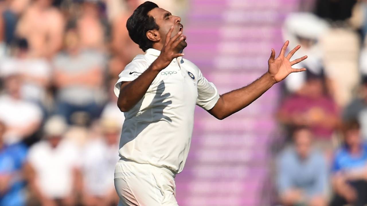 R Ashwin is ecstatic after dismissing Ben Stokes, England v India, 4th Test, Ageas Bowl, 3rd day, September 1, 2018 