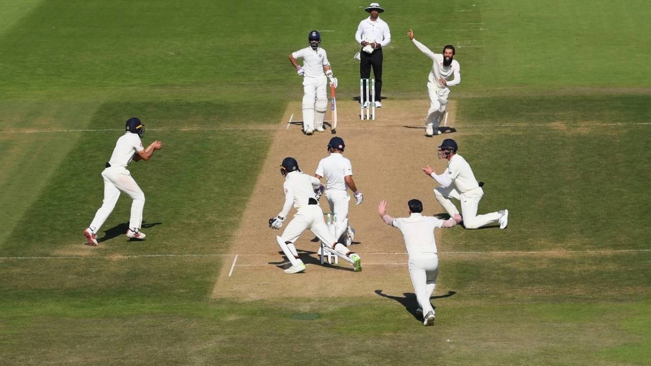 Moeen Ali has Virat Kohli caught at short-leg, England v India, 4th Test, Ageas Bowl, 4th day, September 2, 2018