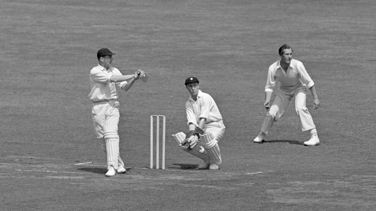 John Manners in action for Royal Navy v Army at Lord's in 1951&nbsp;&nbsp;&bull;&nbsp;&nbsp;Getty Images