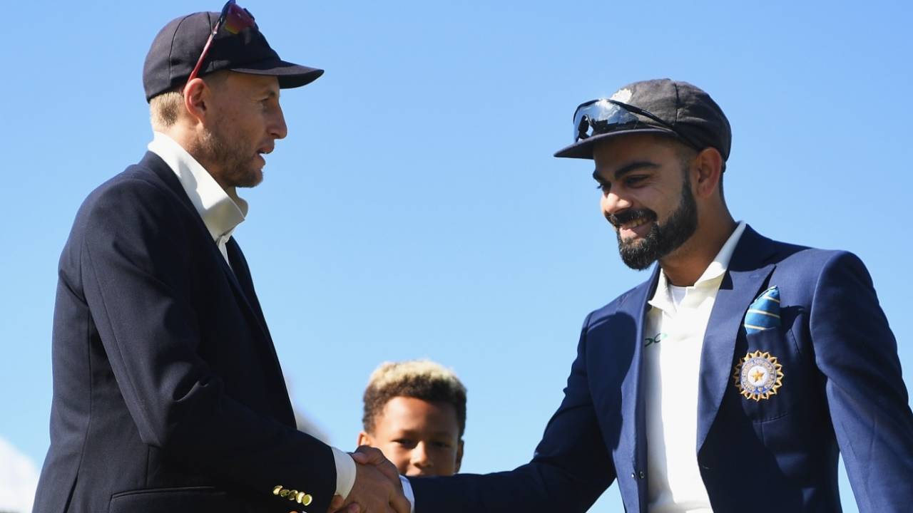 Joe Root and Virat Kohli at the toss, England v India, 5th Test, The Oval, 1st day, September 7, 2018