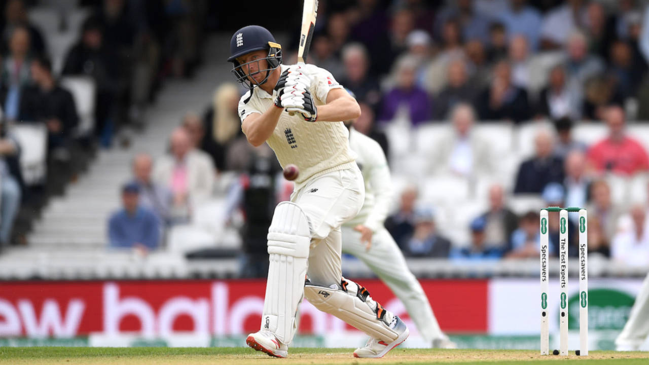 Jos Buttler plays the ball on the leg side, England v India, 5th Test, The Oval, September 8, 2018