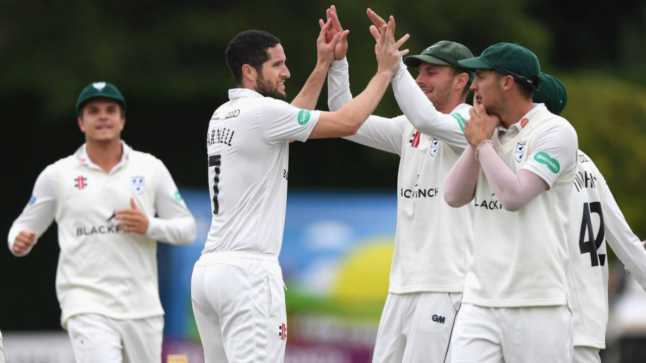 Wayne Parnell claimed two in two balls, Worcestershire v Surrey, County Championship, Division One, New Road, September 11, 2018