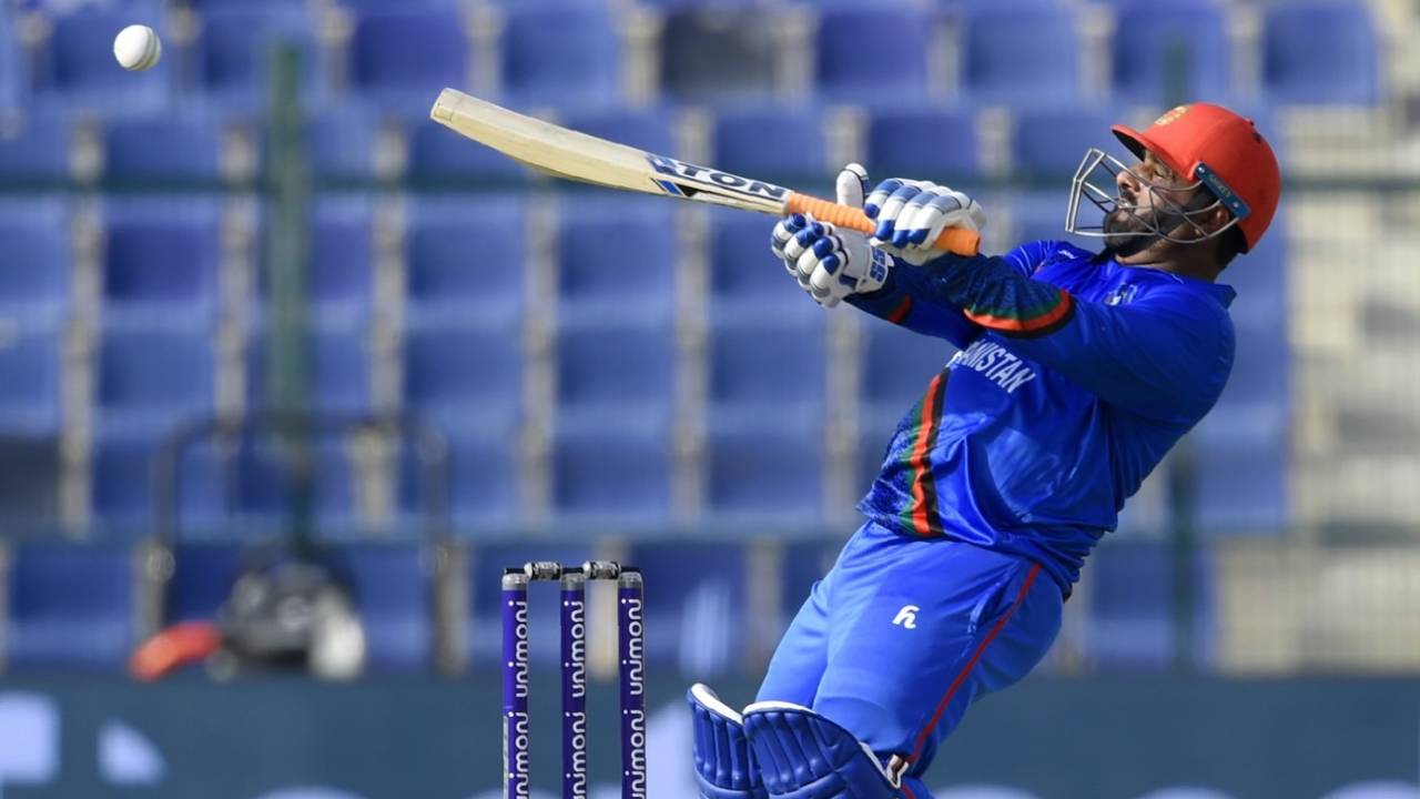 Mohammad Shahzad ramps the ball to third man, Afghanistan v Sri Lanka, 3rd ODI, Group B, Asia Cup, September 17, 2018