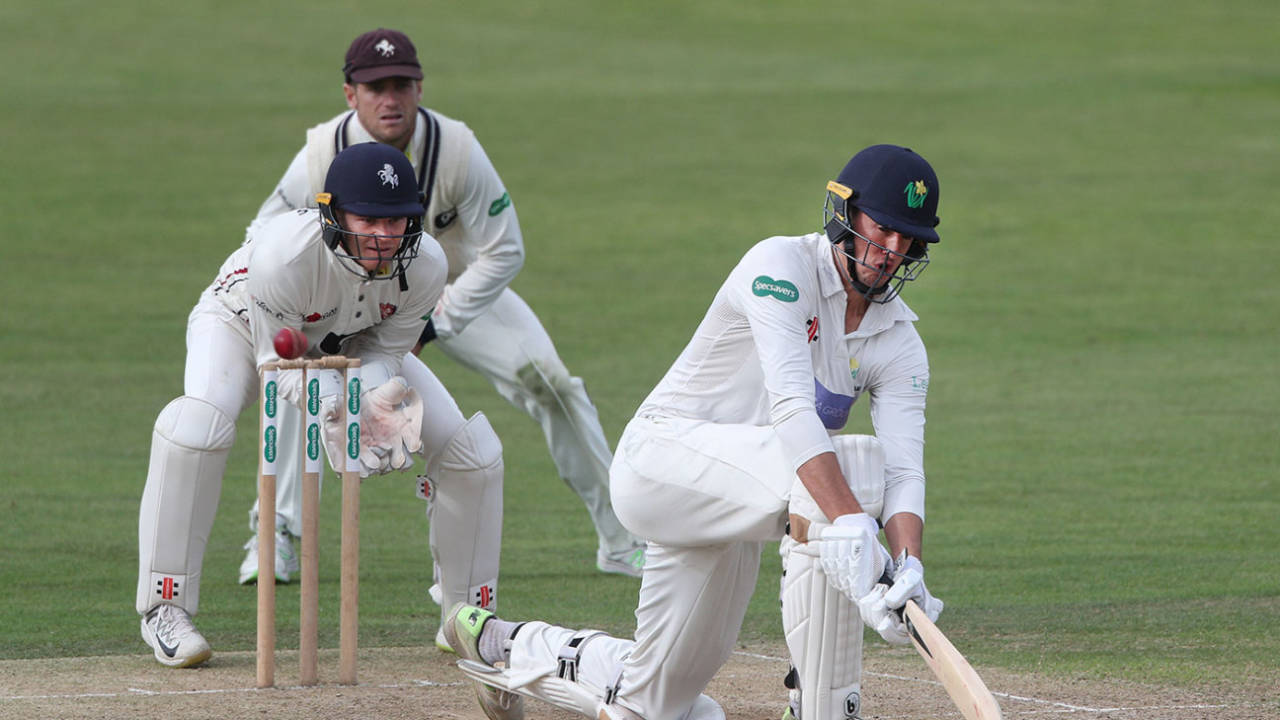 Jack Murphy sweeps, Kent v Glamorgan, Specsavers Championship, Division Two, Canterbury, September 18, 2018