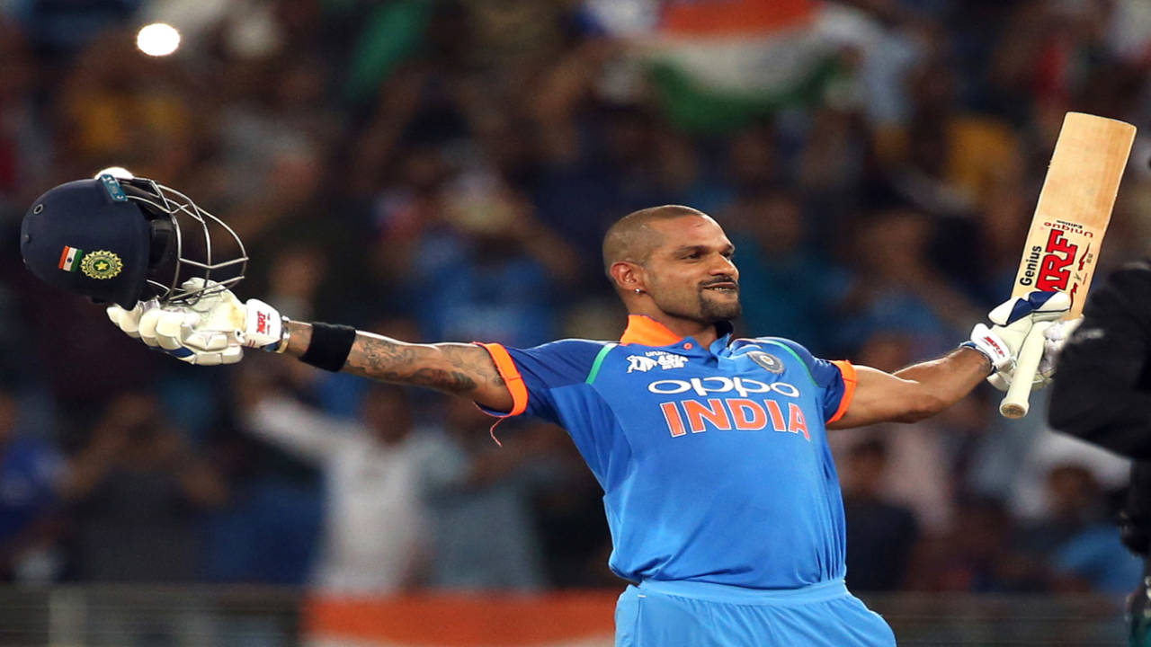 Shikhar Dhawan's century steered India to victory in their second match against Pakistan this week&nbsp;&nbsp;&bull;&nbsp;&nbsp;Associated Press
