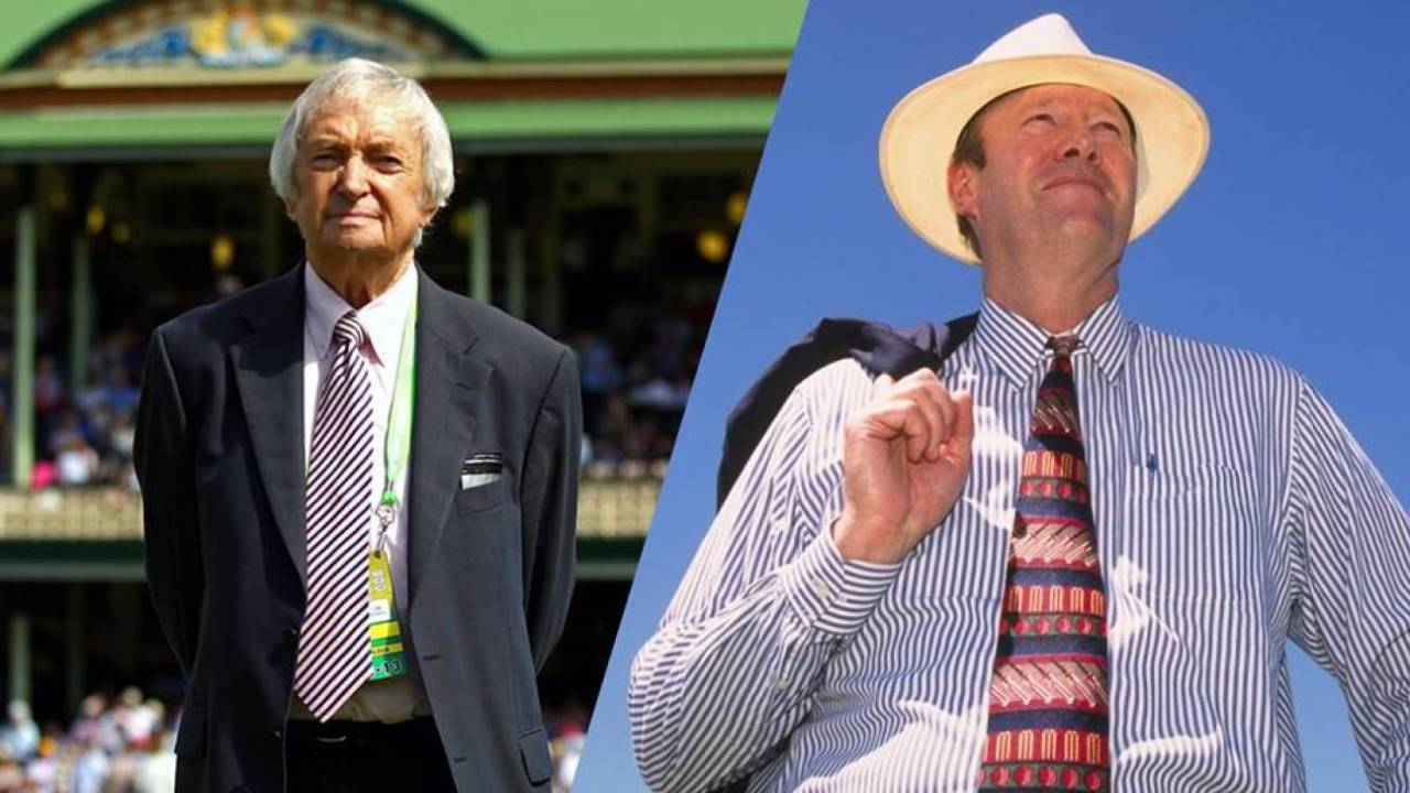Benaud and Greig are two of cricket's most celebrated broadcasters of all time