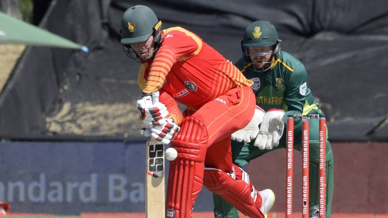 Brendan Taylor became the third Zimbabwe batsman to 6000 ODI runs, South Africa v Zimbabwe, 3rd ODI, Paarl, October 6, 2018